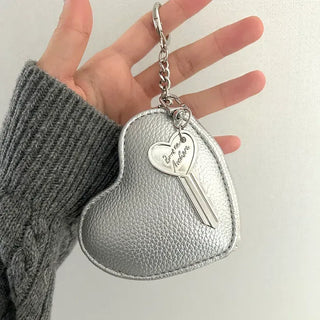 Lettering key pendant heart bag keyring keyholder