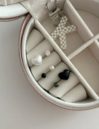 925 Silver Pearl Silver Post Mini Earring Set of 3