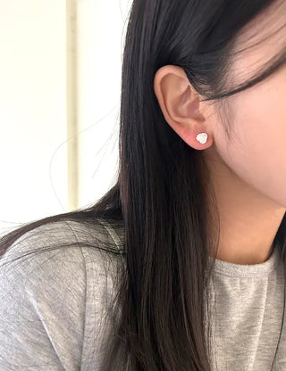 925 Silver Pearl Silver Post Mini Earring Set of 3