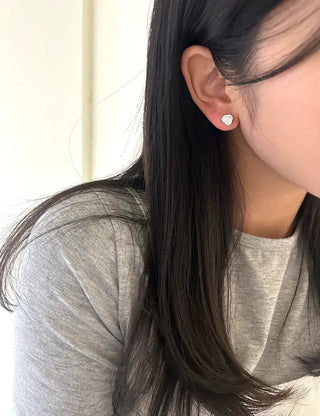 925 Silver Pearl Silver Post Mini Earring Set of 3