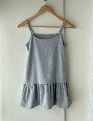 Basic frill layered long inner sleeveless tank top