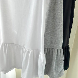 Basic frill layered long inner sleeveless tank top