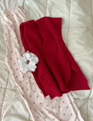 100% Wool Cable Knit Cardigan Cape Knit Shoulder Shawl