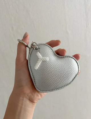Homemade Pearl Initial Bag Keyring Phone Strap