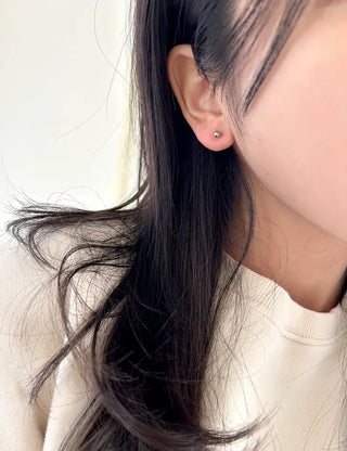 Set of 3 Surgical Steel Ball Mini Simple Earrings
