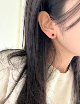 Set of 3 Surgical Steel Ball Mini Simple Earrings