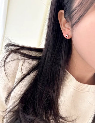 Set of 3 Surgical Steel Ball Mini Simple Earrings