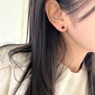Set of 3 Surgical Steel Ball Mini Simple Earrings