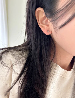 Set of 3 Surgical Steel Ball Mini Simple Earrings
