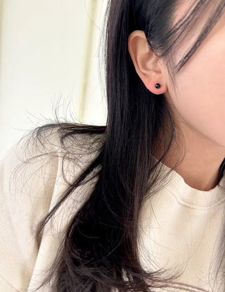 Set of 3 Surgical Steel Ball Mini Simple Earrings