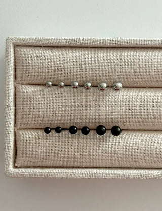 Set of 3 Surgical Steel Ball Mini Simple Earrings