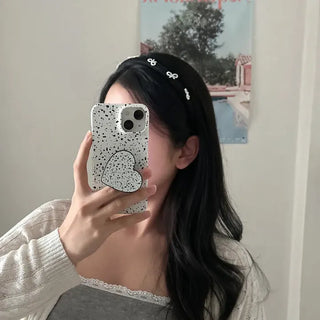 Velvet headband full of pearl ribbons, 3 types