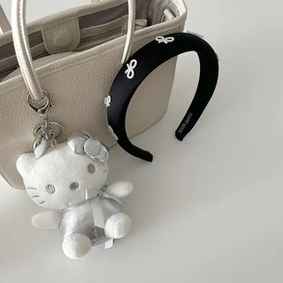 Velvet headband full of pearl ribbons, 3 types