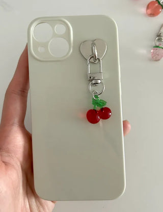 1+1 Fruit Cherry Vegetable Miniature Keyring Phone Strap