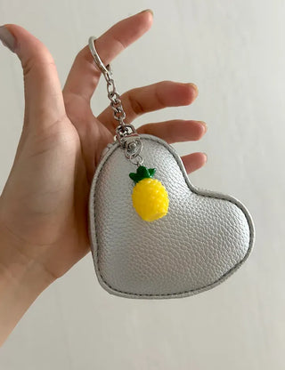 1+1 Fruit Cherry Vegetable Miniature Keyring Phone Strap