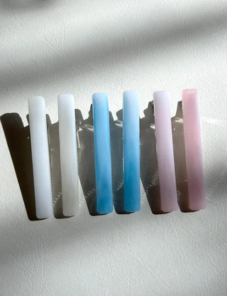 1+1 Pearl Holographic Stick Clip Side Hair Pin