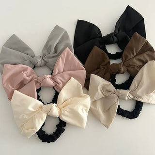 New rustling padded jacket, huge ribbon scrunchie hair tie