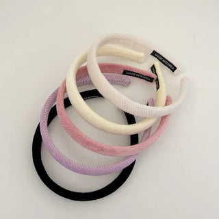 Slim Pastel Corduroy Headband