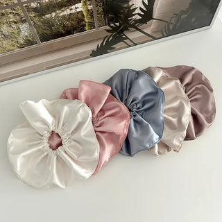 Premium) Large Size Satin Scrunchie Hair Tie