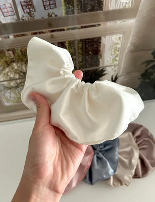 Premium) Large Size Satin Scrunchie Hair Tie