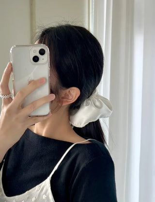 Premium) Large Size Satin Scrunchie Hair Tie