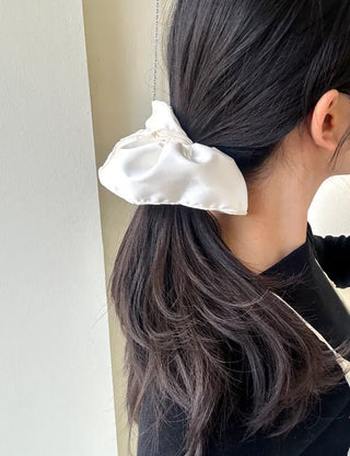 Premium) Large Size Satin Scrunchie Hair Tie