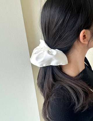 Premium) Large Size Satin Scrunchie Hair Tie