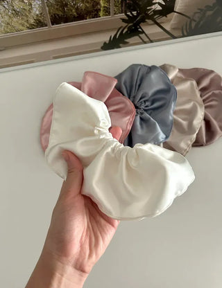 Premium) Large Size Satin Scrunchie Hair Tie
