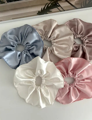 Premium) Large Size Satin Scrunchie Hair Tie