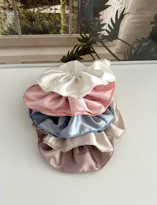 Premium) Large Size Satin Scrunchie Hair Tie