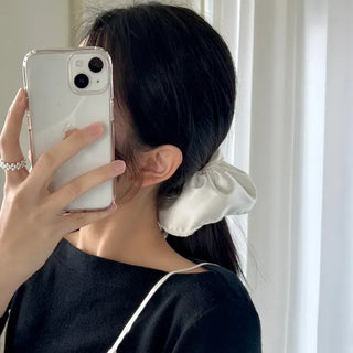 Premium) Large Size Satin Scrunchie Hair Tie
