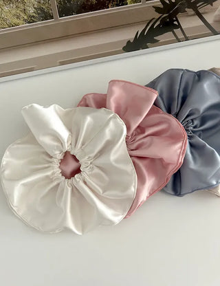 Premium) Large Size Satin Scrunchie Hair Tie