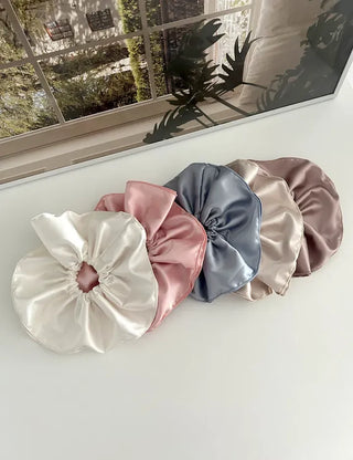 Premium) Large Size Satin Scrunchie Hair Tie
