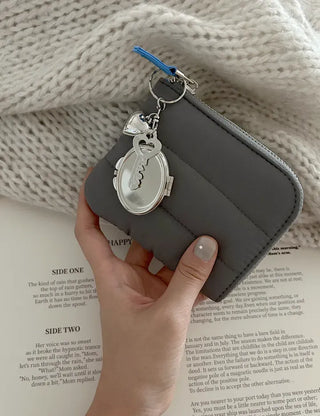 Love Key Hand Mirror Keyring Keychain Bag Charm