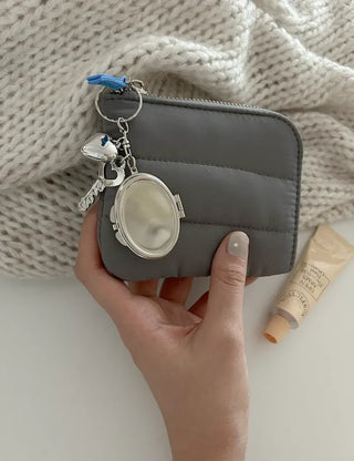 Love Key Hand Mirror Keyring Keychain Bag Charm