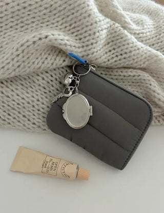 Love Key Hand Mirror Keyring Keychain Bag Charm