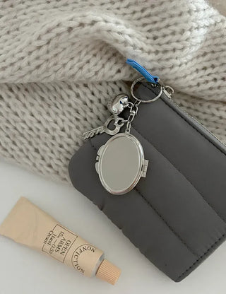 Love Key Hand Mirror Keyring Keychain Bag Charm