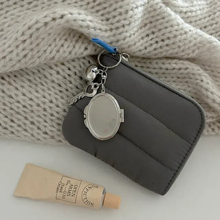 Love Key Hand Mirror Keyring Keychain Bag Charm