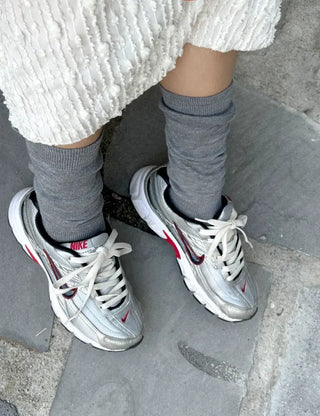 Length Summer See-through Knee Socks Ribbed Cotton Socks