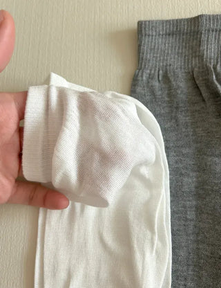 Length Summer See-through Knee Socks Ribbed Cotton Socks