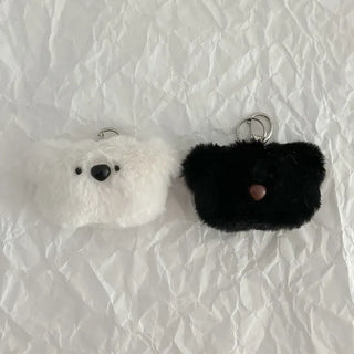 Cat Bear Face Keyring