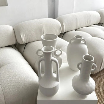 Milky White Vases