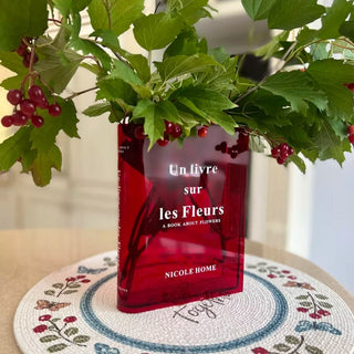 Translucent Book Vase