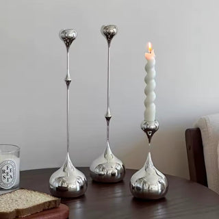 Minimalist Silver Candle Holder