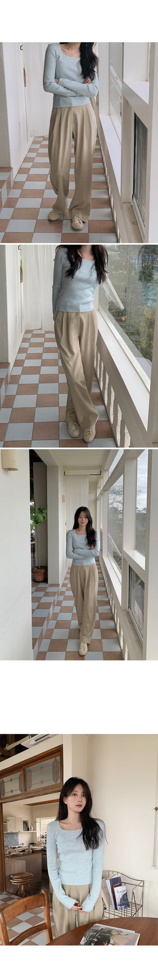 Semi-square knit
