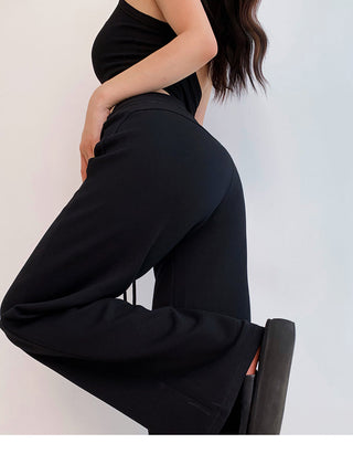Low-waist drawstring sports trousers