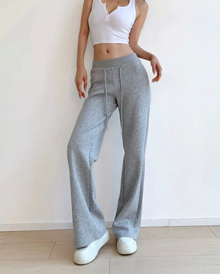 Low-waist drawstring sports trousers