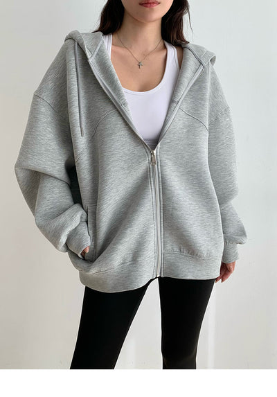 Oversized zip up sweater