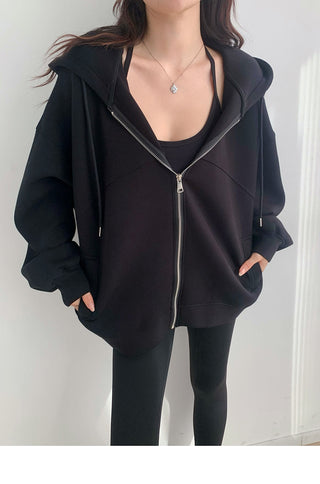 Oversized zip up sweater