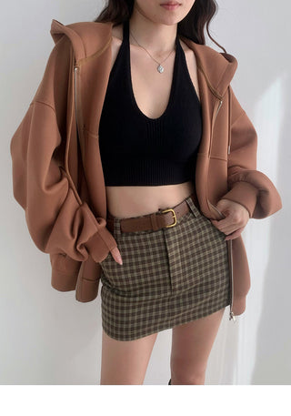 Oversized zip up sweater